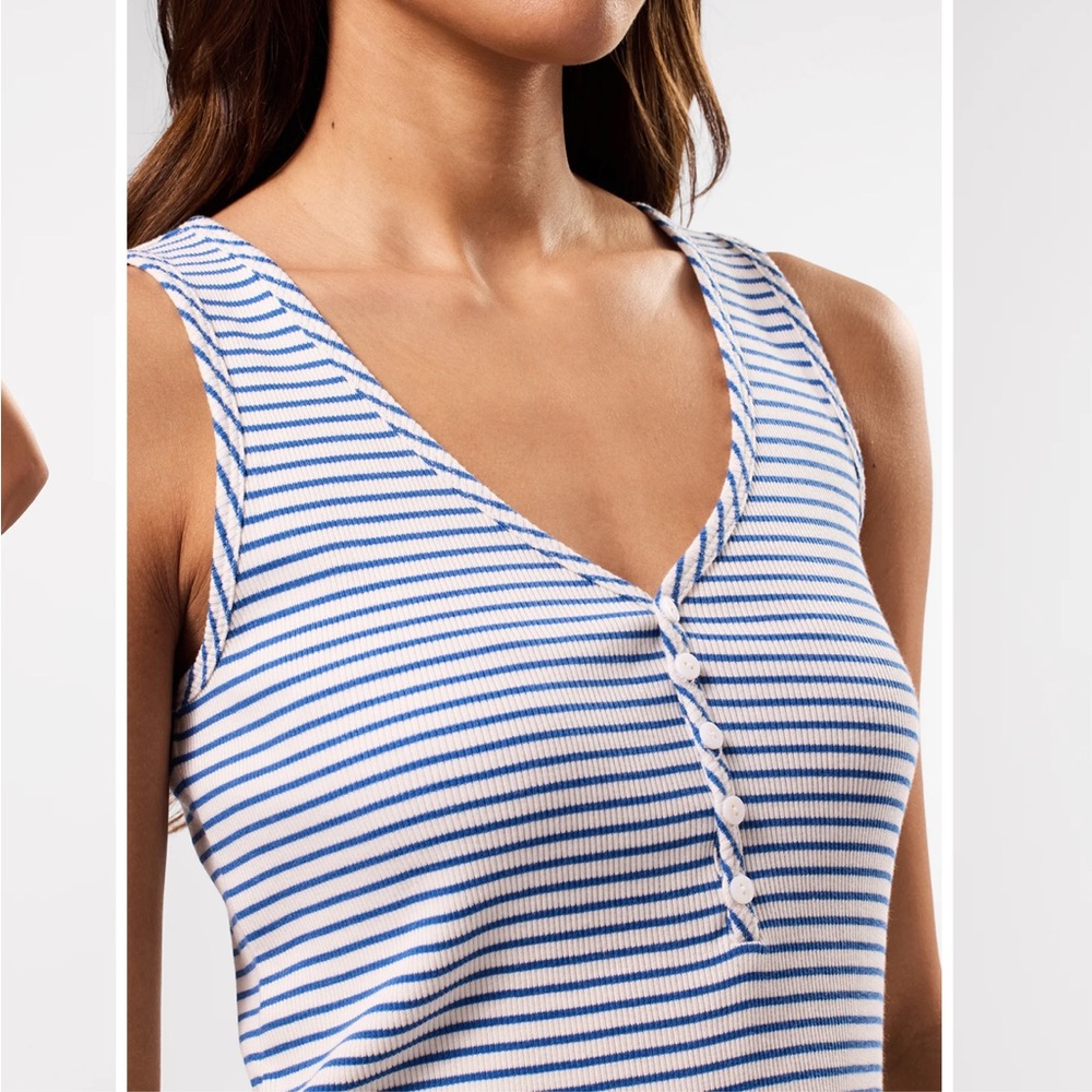 Amour Vert Deacon Organic Cotton Modal Rib Tank